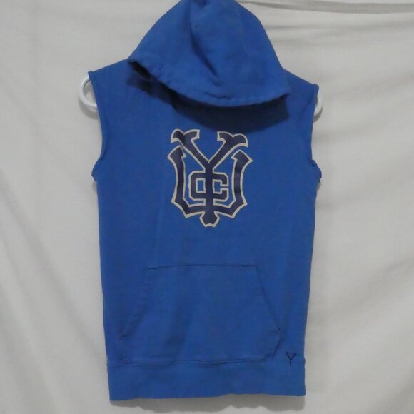 H&M - Young | 11-12 years | Blue Sleeveless Graphic Hoodie - Picture 3 of 15